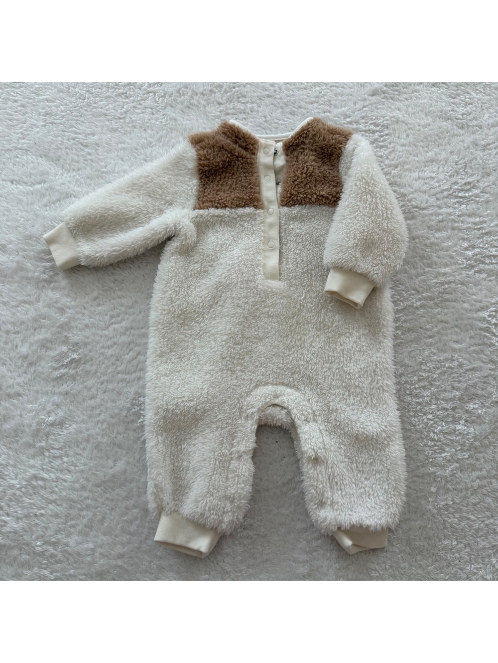 3-6m Fuzzy Cozy Romper